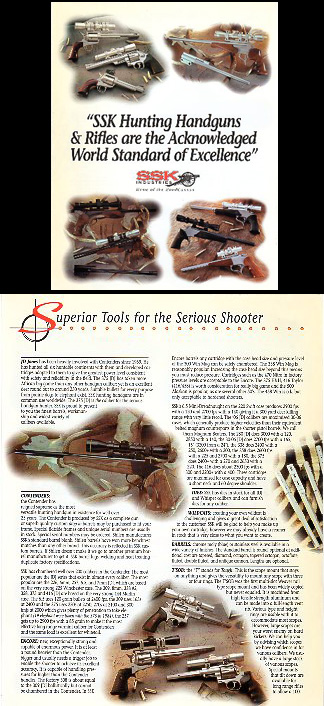 1999 SSK Industries Folder w/prices